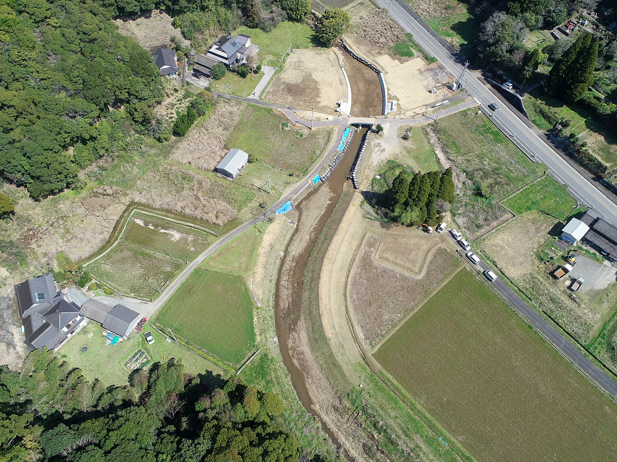 白木河内川単県自然債河川改良(緊急)工事